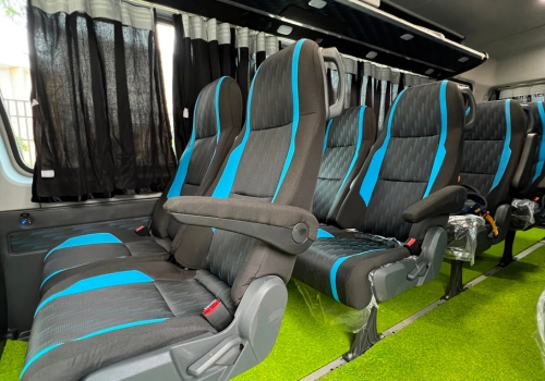 Inside an NE Heavens vehicle